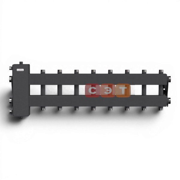 BM-150-9DU (до 150 кВт, подкл. котла G 1½″, 4+4 контура G 1″ + 1 боковой контур G 1½″)
